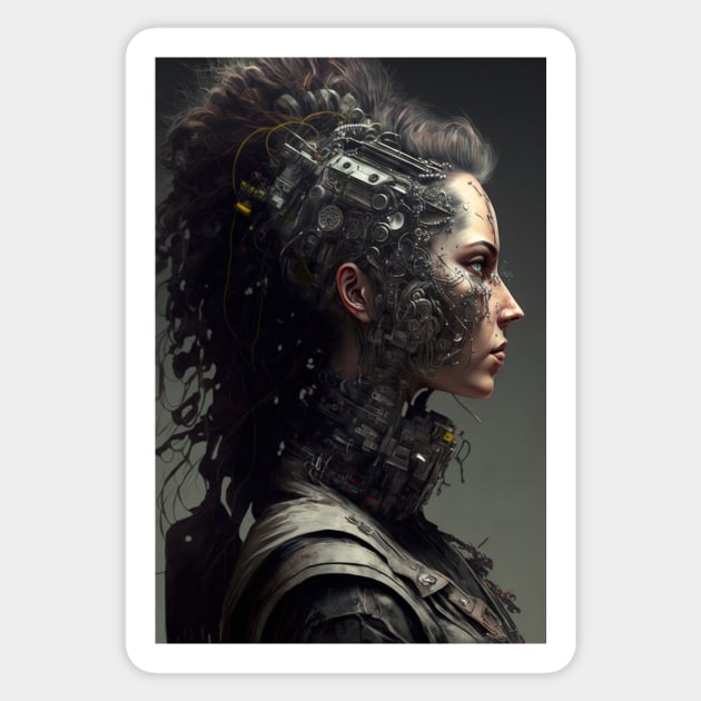 The Alien Empress: A Tale of Ferocious Female Envy and Punk Warrior Sticker by Darksavage